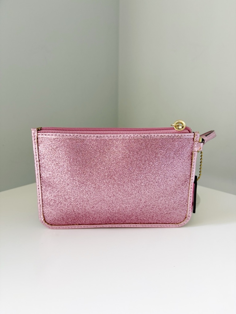Coach Pink Glitter Wristlet - Picture 2 of 14